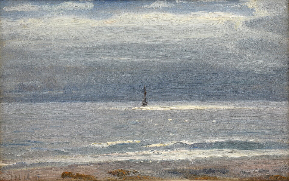 Galerie-RIECK-Michael-Ancher-Segler-im-Gegenlicht-Skagen