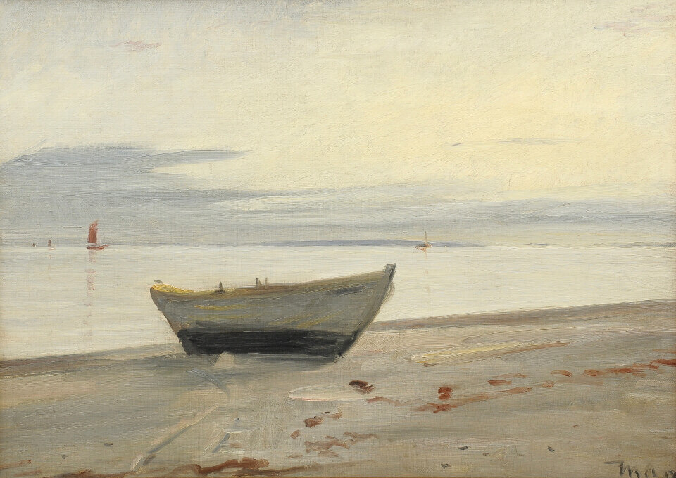 Galerie-RIECK-Michael-Ancher_Boot-am-Strand
