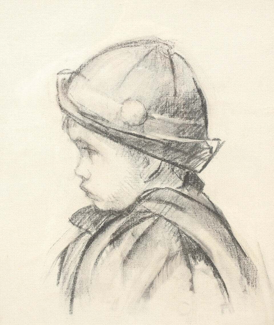 Galerie RIECK - Jais Nielsen_Portrait eines Jungen_Studie