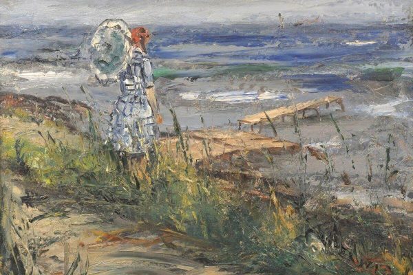 Galerie RIECK - Peter Rostrup Bøyesen_Dame am Strand_Web