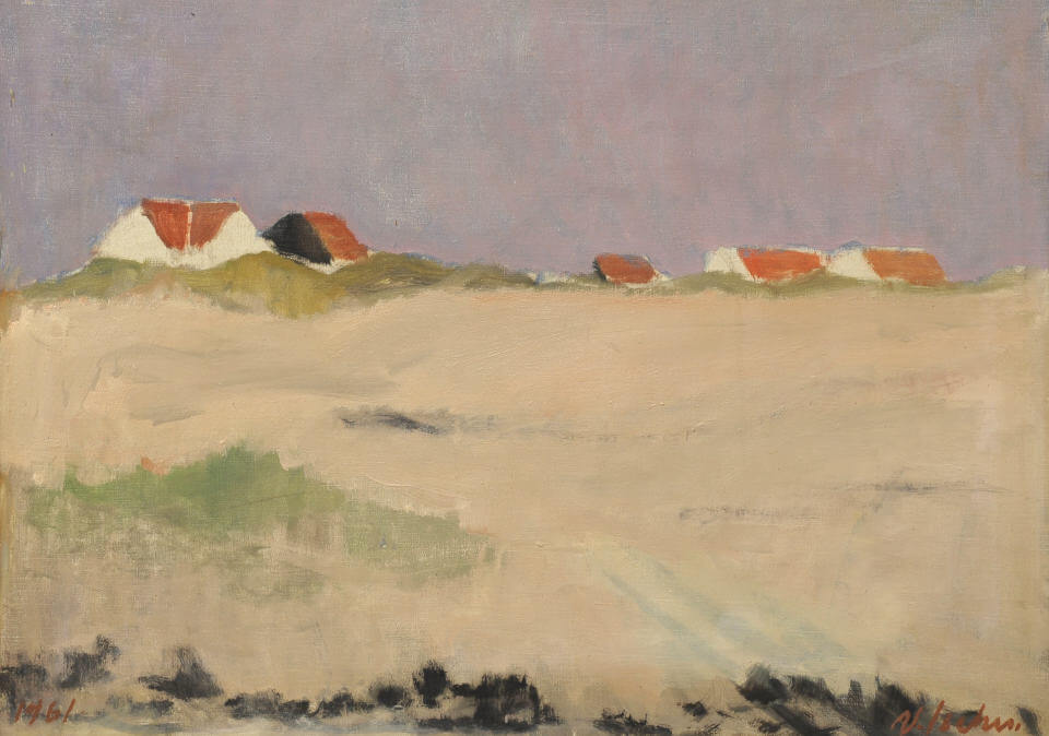Galerie RIECK - Valdemar_Secher_Häuser_Skagens_Dünen