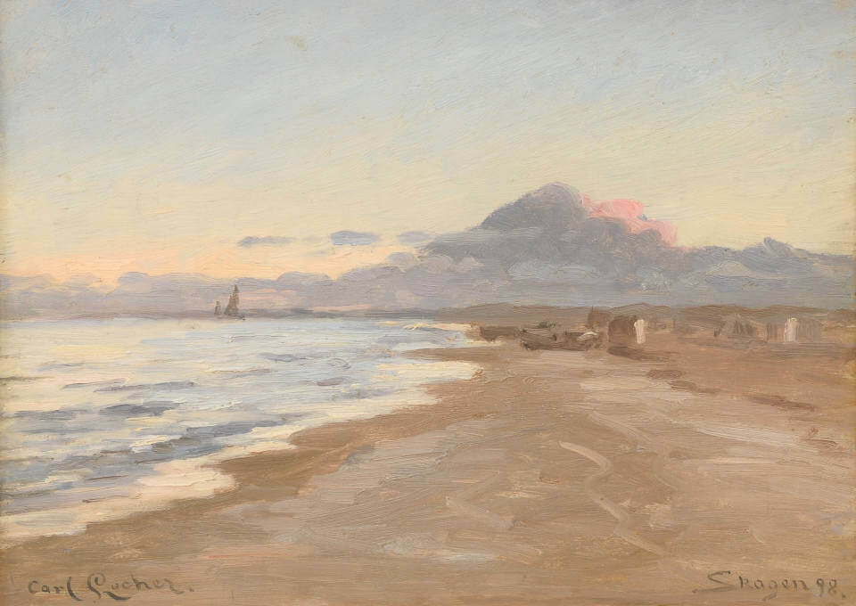 Galerie RIECK - Carl_Locher_Abendhimmel_Skagen