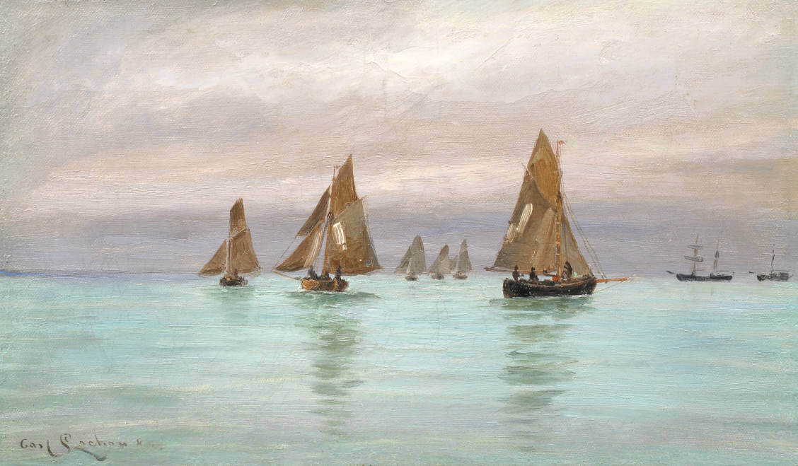 Galerie RIECK - Carl_Locher_Fischer_vor_Skagen