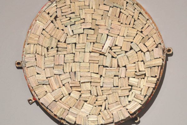 Galerie RIECK - Jens_Chr_Jensen_Assemblage_Briefmarken