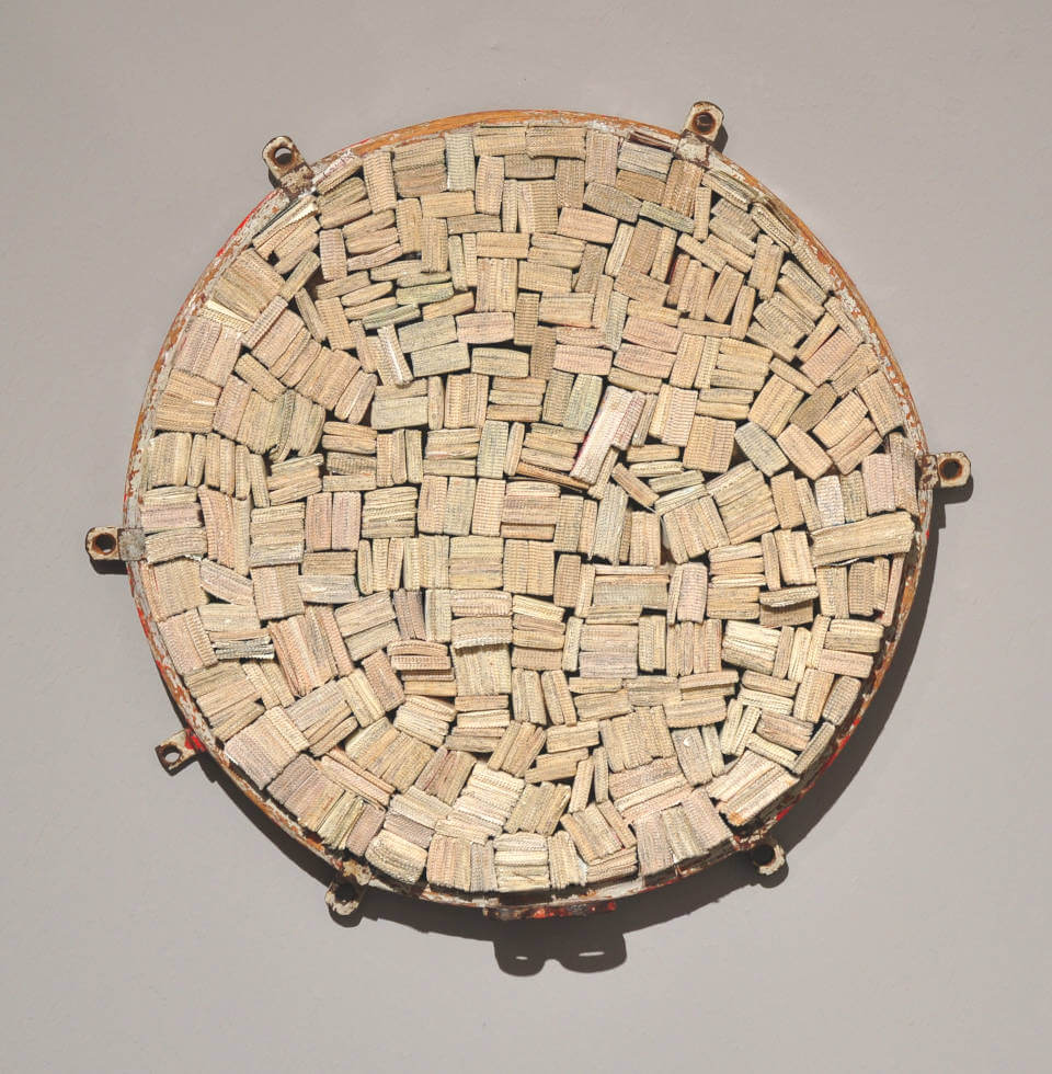 Galerie RIECK - Jens_Chr_Jensen_Assemblage_Briefmarken