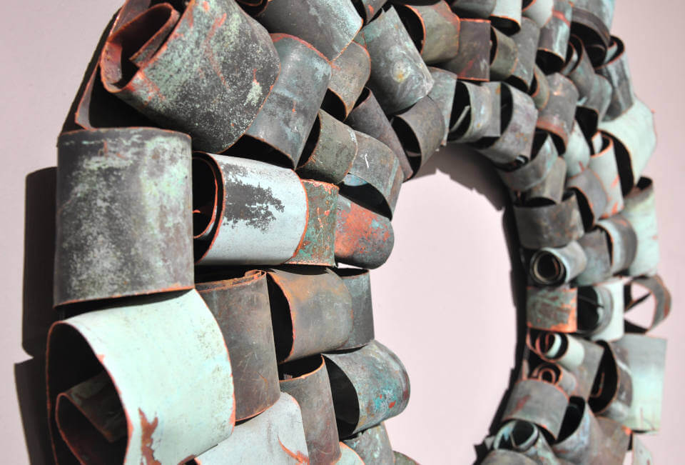 Galerie RIECK - Jens_Chr_Jensen_Assemblage_Kupferblech_Detail