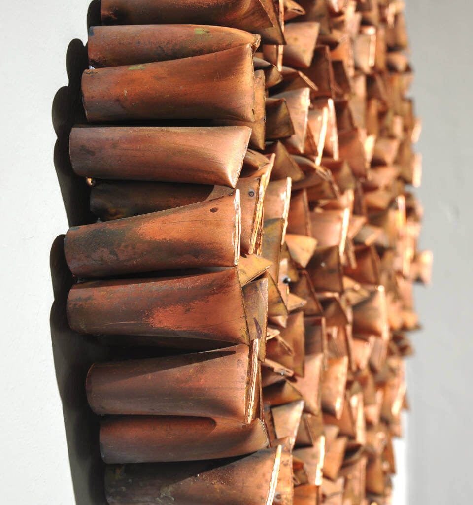 Galerie RIECK - Jens_Chr_Jensen_Assemblage_Kupferrohr_Detail