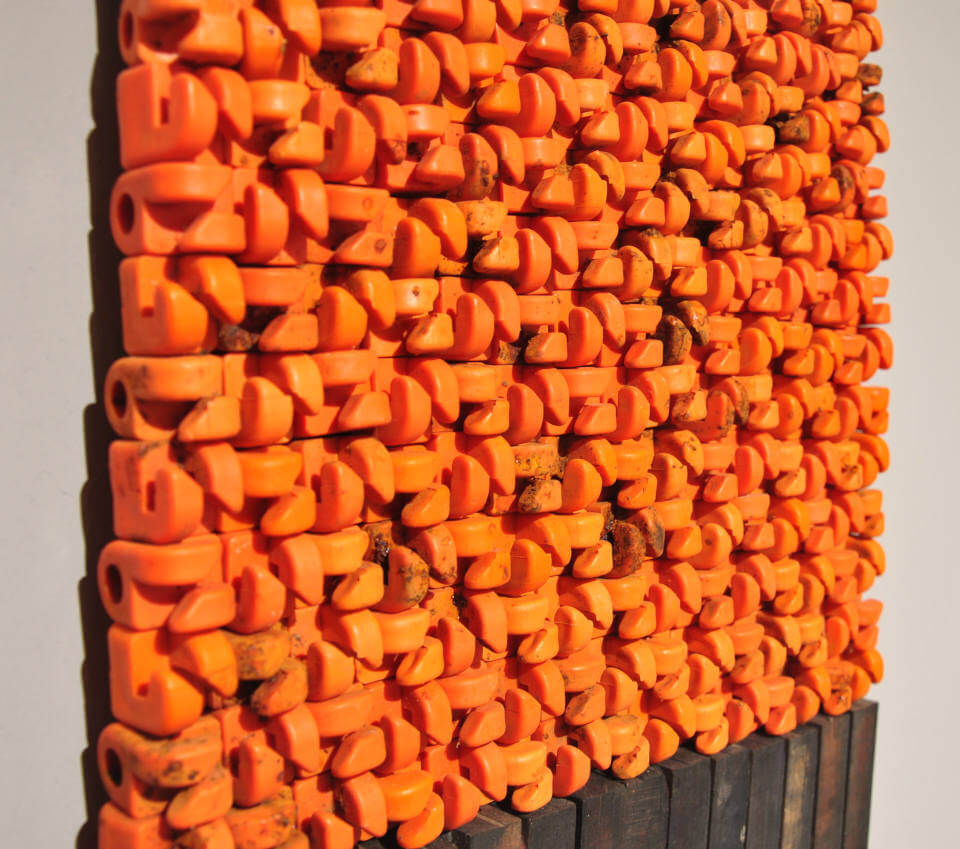 Galerie RIECK - Jens_Chr_Jensen_Assemblage_Orange_Detail